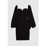 Trendyol Ženska haljina TPRSS21EL0192/BLACK | shoptok.hr