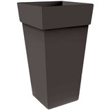 BLUMAX visoka kvadratna posuda za biljke Melrose (Vanjska dimenzija (D x Š x V): 40 x 40 x 50 cm, Plastika, Antracit) | shoptok.hr