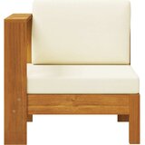  Srednja sofa s 1 naslonom za ruke krem bijela bagremovo drvo | shoptok.hr