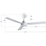  BAYSIDE 213015 - Plafonski ventilator CALYPSO bela | Eponuda.com