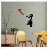 Wallity Zidna dekoracija Banksy 13, 105x85cm, Crna i crvena | Eponuda.ba