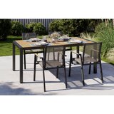 Ambia Garden VRTNA MIZA les, kovina barva tikovine | Shoptok.si