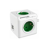 Allocacoc powercube (1402BL/DEEUPC) extended 4xšuko+2USB 5V/2.1A zeleni | ePonuda.com