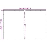 vidaXL Mreža za prikolico zelena 3,5x6 m HDPE | Shoptok.si