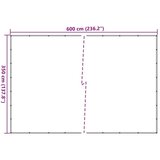 vidaXL Mreža za prikolicu zelena 3,5x6 m HDPE | shoptok.hr