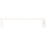 vidaXL Stojalo za zaslon belo 50x27x10 cm trdna borovina | Shoptok.si