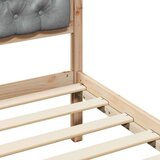  Okvir za krevet Svijetlo siva 120 x 190 cm tkanina | shoptok.hr