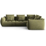 Micadoni Svijetlo zelena kutna garnitura od bouclé tkanine (s desnim kutom) Bloom – Home | shoptok.hr
