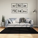  Tepih HUARTE kratkih vlakana mekani i perivi crni 160x160 cm | shoptok.hr
