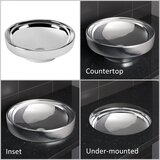 Vitra 4334-073-0016 Water Jewels 40 x 40 cm okrogli nadpultni keramični umivalnik baker | Shoptok.si