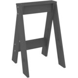  Stolci 2 kom sivi 40x40x60 cm od masivne borovine | Eponuda.com