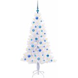  Umjetno božićno drvce s stalakom Bijelo 150 cm PVC i čelik | shoptok.hr