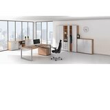 eurokraft pro anny - pisalna miza z ogrodjem iz štirikotne jeklene cevi, šxg 1600 x 800 mm, svetlo siva | Shoptok.si