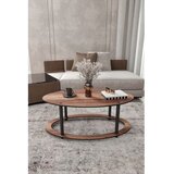 Hanah home sto za dnevnu sobu hole ellipse walnut | ePonuda.com