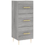 Maison Chic Komoda - Predalnik siva sonoma 34,5x34x90 cm inženirski les, (21717380) Cene