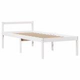 Krevet za starije s uzglavljem bijeli 75x190 cm borovina | Eponuda.com