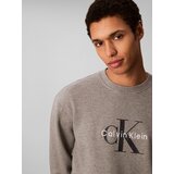 Calvin Klein Jeans Sweater majica antracit siva / tamo siva / bijela | shoptok.hr