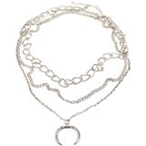 Urban Classics Accessoires Silver necklace for layering open rings Cene