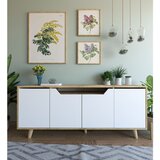 Hanah home komoda Roma 180, 180 cm, hrast Sapphire / bela | Eponuda.com