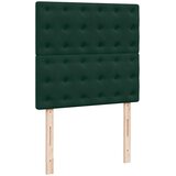 Box spring krevet s madracem tamnozeleni 90x190 cm baršunasti | shoptok.hr