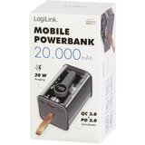 Logilink Power bank 20000 mAh, 1x USB-A, 1x USB-C, sa zaslonom, PD &amp, QC, transp. PA0307 aku-pack 20000 mAh Li-Ion prozirna | Eponuda.ba