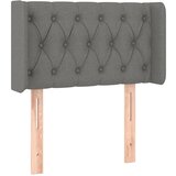 Maison Chic vzglavna omarica - nočna omarica - posteljna omarica z ušesi temno sivo 83x16x78/88 cm blago, (21712588) Cene