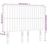  LED uzglavlje tamnozeleno 144x5x118/128 cm baršunasto | Eponuda.ba