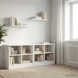 Ormarić za krevet s policom 2 pcs Bijela 66 x 33 x 48 cm | Shoptok.si