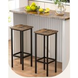  Vintage set 4 barskih stolova do 100 kg s osloncem za noge, visina sjedala 72 cm | shoptok.hr