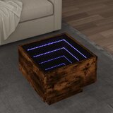  Bočni stolić LED boja hrasta 40 x 40 x 30 cm konstruirano drvo | shoptok.hr