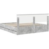  Krevetna konstrukcija s ladicama Betonski sivi 180 x 200 cm Siva 210 x 183 x 90 cm | Shoptok.si