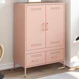 vidaXL Visoka omara roza 68x39x101,5 cm hladno valjano jeklo Cene