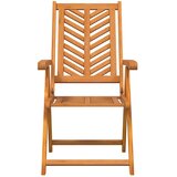  Vrtna stolica 4 pcs Smeđa 57 x 72 x 109 cm Čvrsto drvo akacije | shoptok.hr