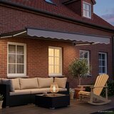  Električni sklopivi okvir tende Antracit 3 x 2 m Aluminij | shoptok.hr