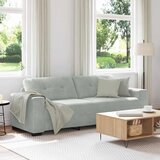 Trosjed Sofa Svijetlosiva 220x78x80 cm Baršun | Shoptok.si