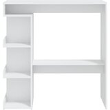 Barski stol sa stalkom za pohranu bijeli 100x50x101,5 cm drveni | shoptok.hr