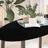 vidaXL Mizna plošča temno rjava 120x60x2 cm trdna hrastovina ovalna Cene