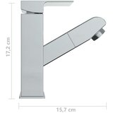  Slavina za umivaonik s funkcijom izvlačenja krom 157 x 172 mm | shoptok.hr