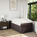  Krevet s oprugama i madracem tamnosmeđi 90 x 200 cm od tkanine | shoptok.hr
