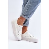 EVENTO Women's White Fabric Sneakers Staneva | Shoptok.si