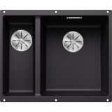 Blanco sudoper SUBLINE 340/160-U InFino SILGRANIT VELIKI BAZEN DESNO, bez dalj.upr. - CRNA | shoptok.hr