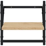  Zidne police s prečkama 2 kom boja hrasta sonome 30x25x30 cm | shoptok.hr