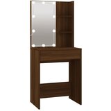  LED toaletni stolić s ormarićima boja hrasta konstruirano drvo | shoptok.hr