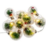 Retlux LED Božićna girlanda 10xLED/3xAAA/topla bela 2,1m kugle Slike