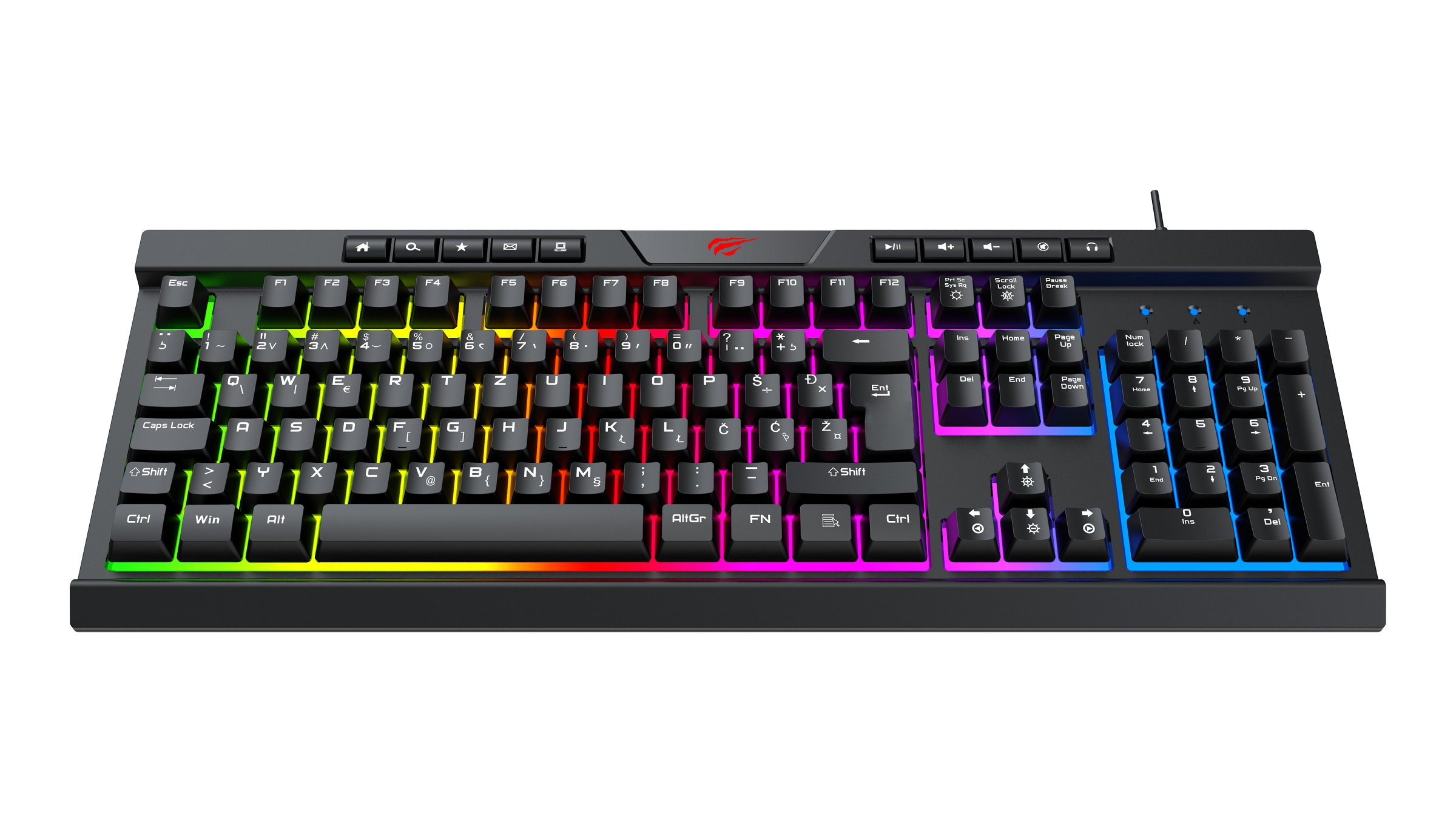 Havit Gamenote USB tipkovnica HV-KB500L / HR | shoptok.hr