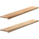  Prozorske klupice 2 kom 160x30x2 cm netretirane masivne hrast | shoptok.hr