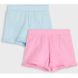 Sinsay Pamučne kratke hlače s ukrasnim volanima 2 pack | shoptok.hr