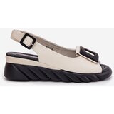 ARTIKER Leather Women's Wedge Sandals with Decoration | ePonuda.com
