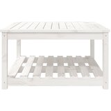  Vrtni stol bijeli 82,5 x 82,5 x 45 cm od masivne borovine | Eponuda.ba