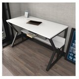 Hanah home Radni sto, 120x72,8x60 cm, Bijelo-Zlatni | Eponuda.ba